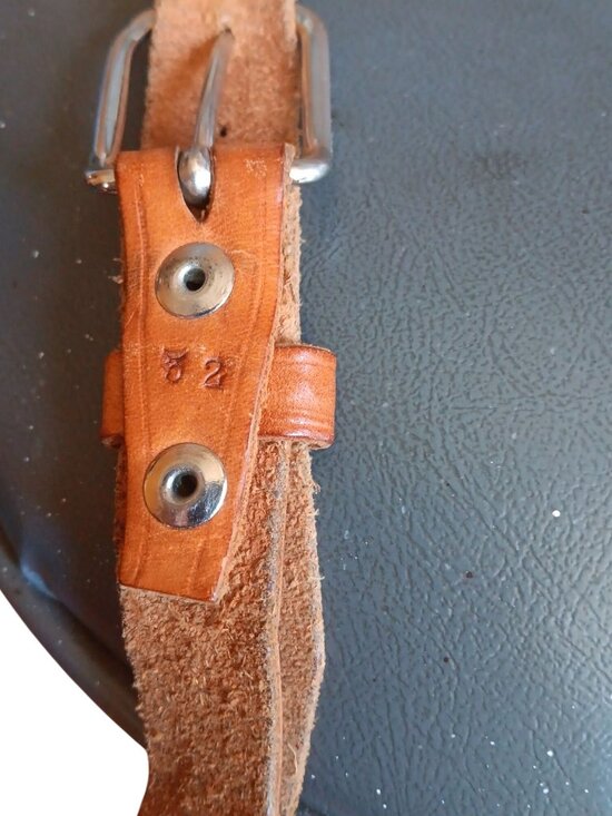 sz 32 Vintage 1960\'s Thunderbird Western Cowgirl Leather Belt Glass Beaded main image 7